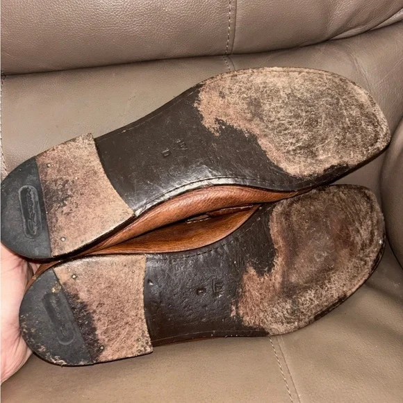 Santoni Leather Loafers, Men’s Size 10.5D